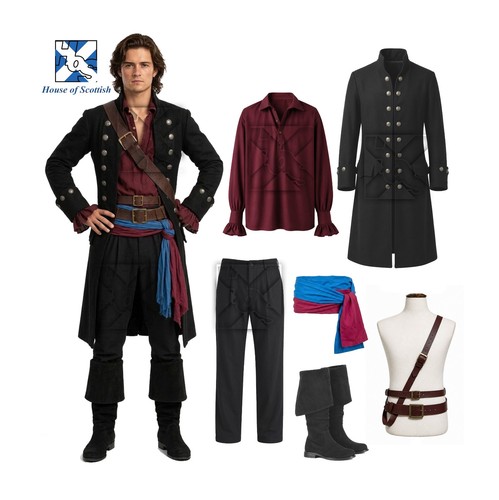 Men pirate costume will - costume,
