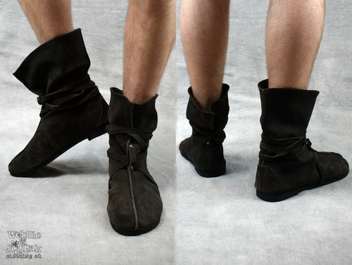 Mens larp boots cosplay lace - mens,