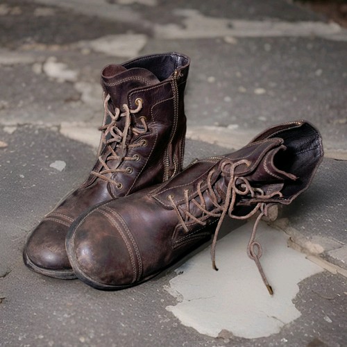All saints leather boots - leather,