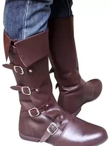 Medieval leather boots - medieval,