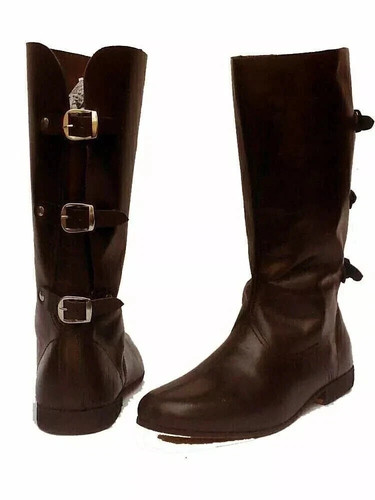 Medieval leather boots - medieval,