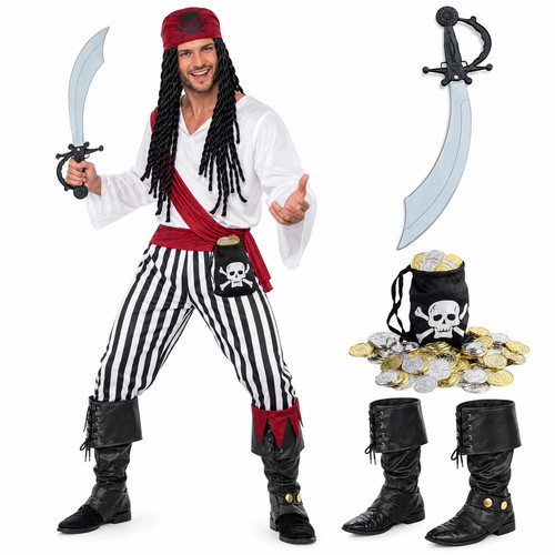 Mens deluxe pirate - pirate, costume